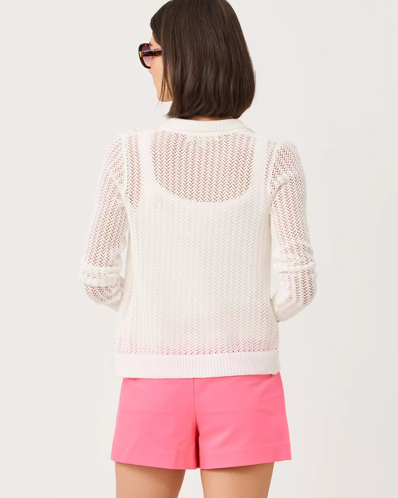 Cormac Mesh Sweater SetWomen - Sweaters & Cardigans - Cardigans & VestsLILLY PULITZERThe Printed Peach Savannah