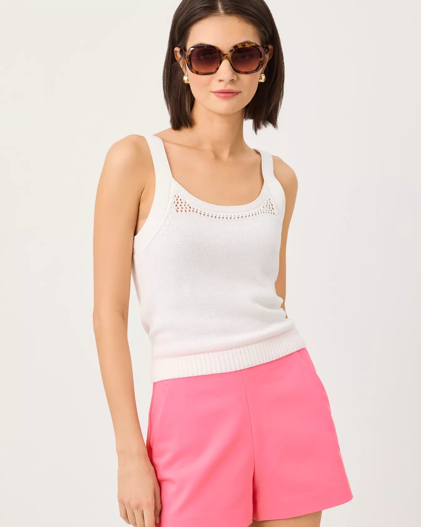 Cormac Mesh Sweater SetWomen - Sweaters & Cardigans - Cardigans & VestsLILLY PULITZERThe Printed Peach Savannah