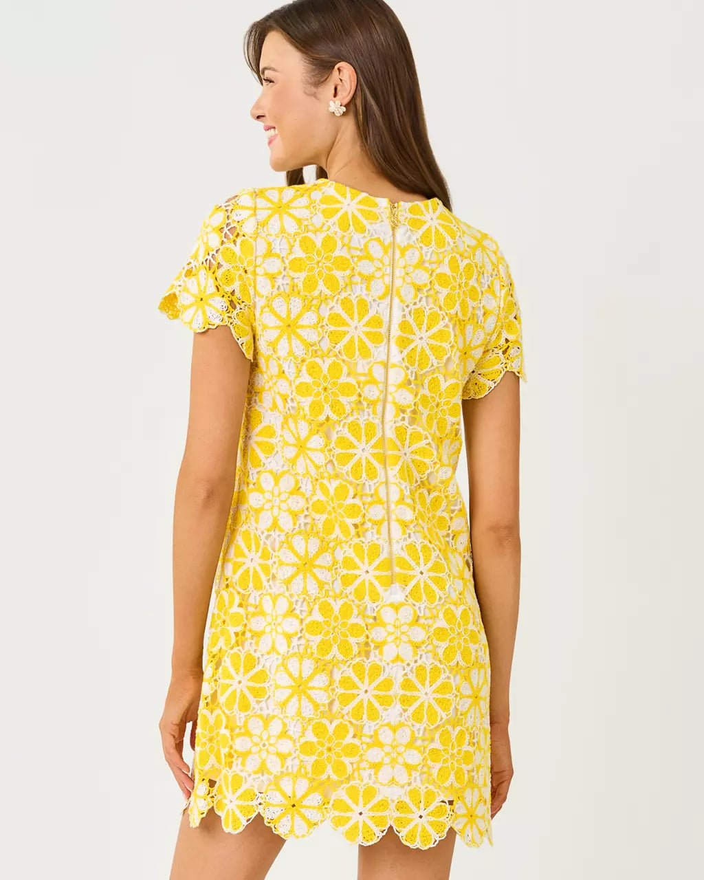 Cortney Crochet Shift DressWomen - Dresses - A-Line/Easy DressesLILLY PULITZERThe Printed Peach Savannah