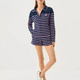 Corvaya Terry PulloverWomens - TopsLILLY PULITZERThe Printed Peach Savannah