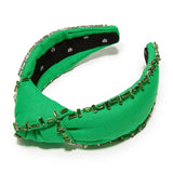 Crystal Trim Knotted HeadbandHeartland Retail ItemsLele SadoughiThe Printed Peach Savannah
