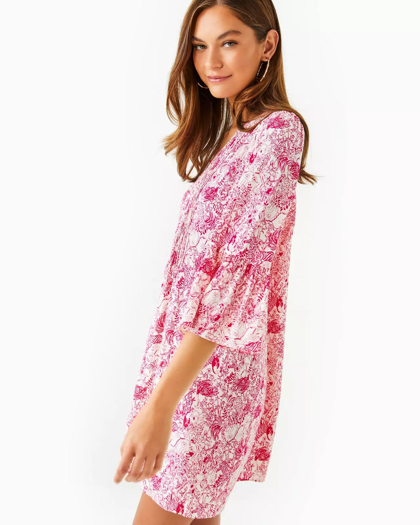 Danika 3/4 Sleeve Tunic DressHeartland Retail ItemsLILLY PULITZERThe Printed Peach Savannah