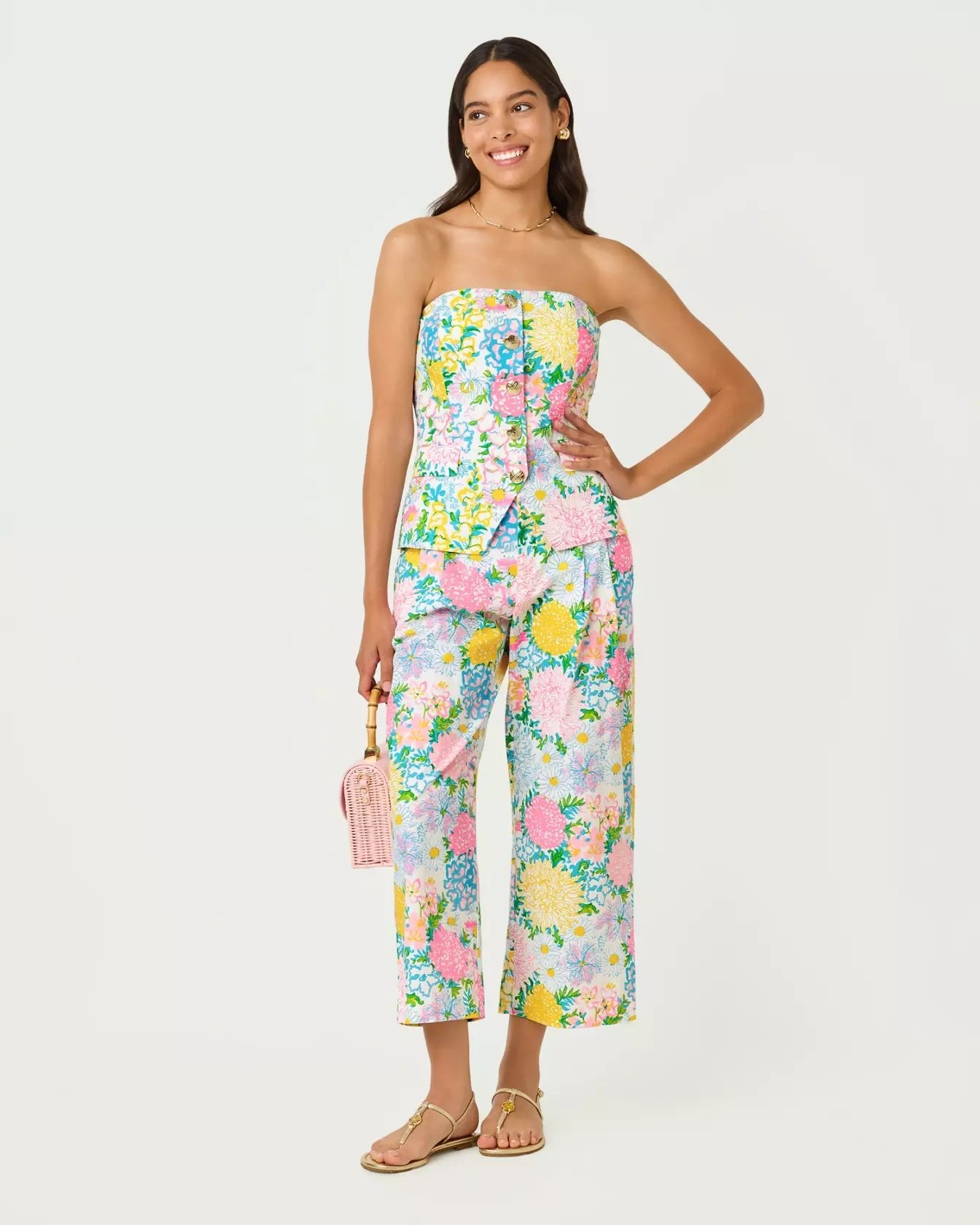 Danneel Strapless TopLILLY PULITZERThe Printed Peach Savannah