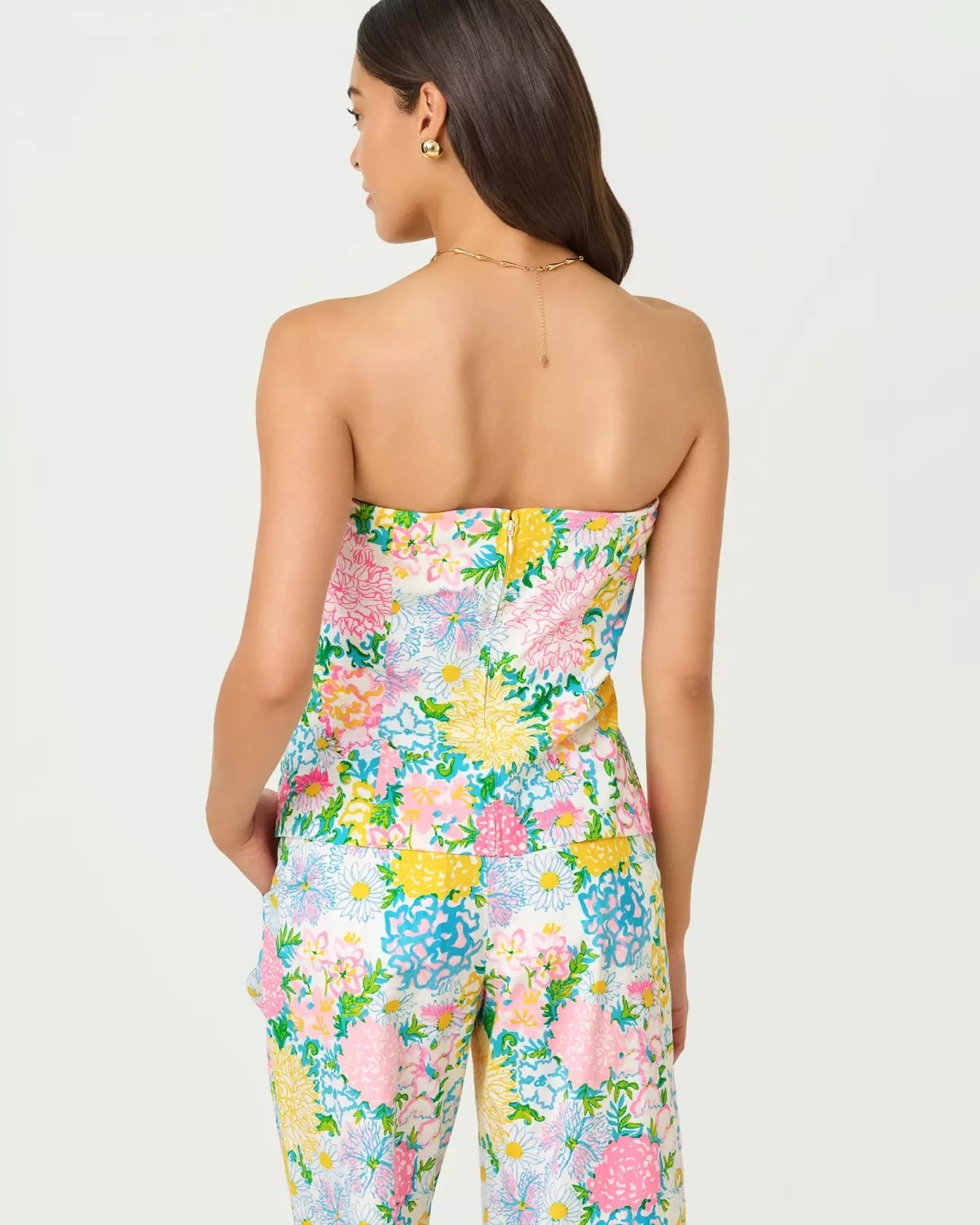 Danneel Strapless TopLILLY PULITZERThe Printed Peach Savannah