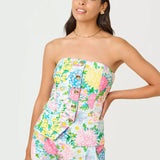 Danneel Strapless TopLILLY PULITZERThe Printed Peach Savannah