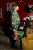 Dark Green Multi Bird SweatshirtHeartland Retail ItemsQueen of SparklesThe Printed Peach Savannah