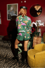 Dark Green Multi Bird SweatshirtHeartland Retail ItemsQueen of SparklesThe Printed Peach Savannah