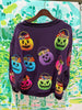 Dark Purple Multi Candy in Halloween Baskets SweatshirtWomens - Tops - CrewnecksQueen of SparklesThe Printed Peach Savannah