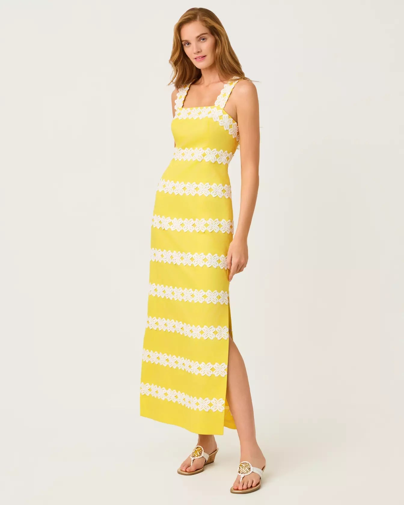 Davis Maxi DressDresses - Fitted DressesLILLY PULITZERThe Printed Peach Savannah
