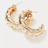 All Dahled Up Hoop Earrings