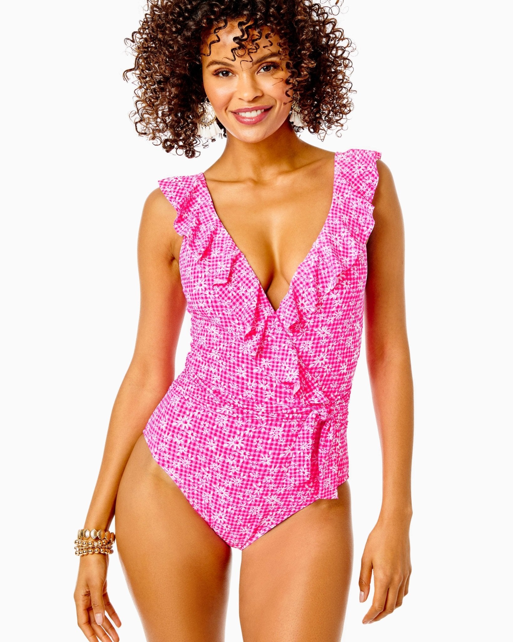 Delphie One-Piece SwimsuitWomen - Swim - One PiecesLILLY PULITZERThe Printed Peach Savannah