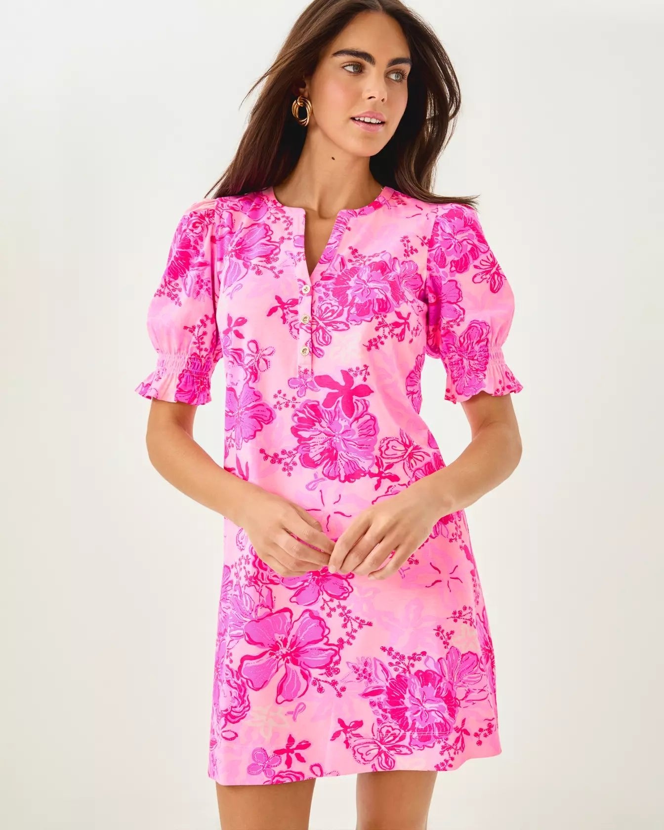 Delsie DressWomens - Dresses - A - Line/Easy DressesLILLY PULITZERThe Printed Peach Savannah