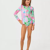 Denning Rashguard UPF 50+Girls - Swim - One PiecesLILLY PULITZERThe Printed Peach Savannah