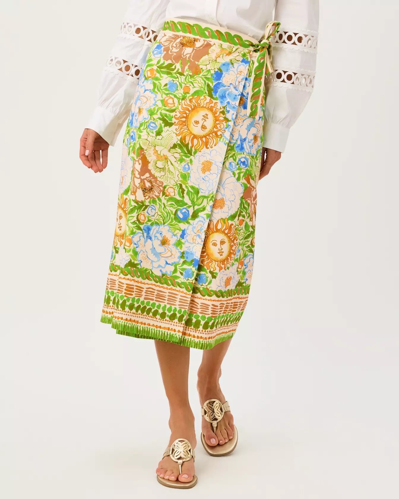 Dustin Midi SkirtLILLY PULITZERThe Printed Peach Savannah