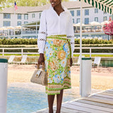 Dustin Midi SkirtLILLY PULITZERThe Printed Peach Savannah