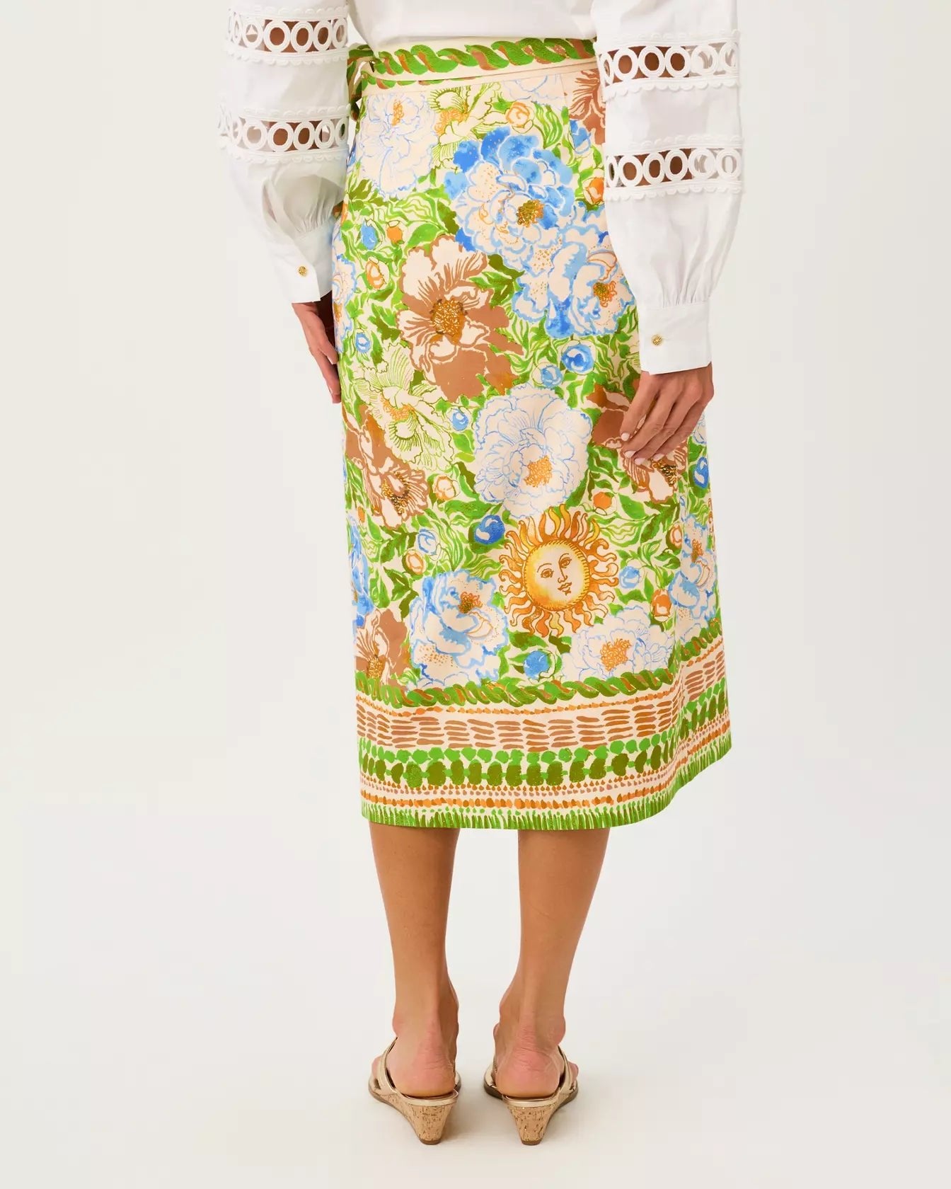 Dustin Midi SkirtLILLY PULITZERThe Printed Peach Savannah