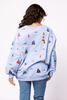 Dusty Blue Sail Boat Icon SweatshirtHeartland Retail ItemsQueen of SparklesThe Printed Peach Savannah