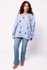 Dusty Blue Sail Boat Icon SweatshirtHeartland Retail ItemsQueen of SparklesThe Printed Peach Savannah