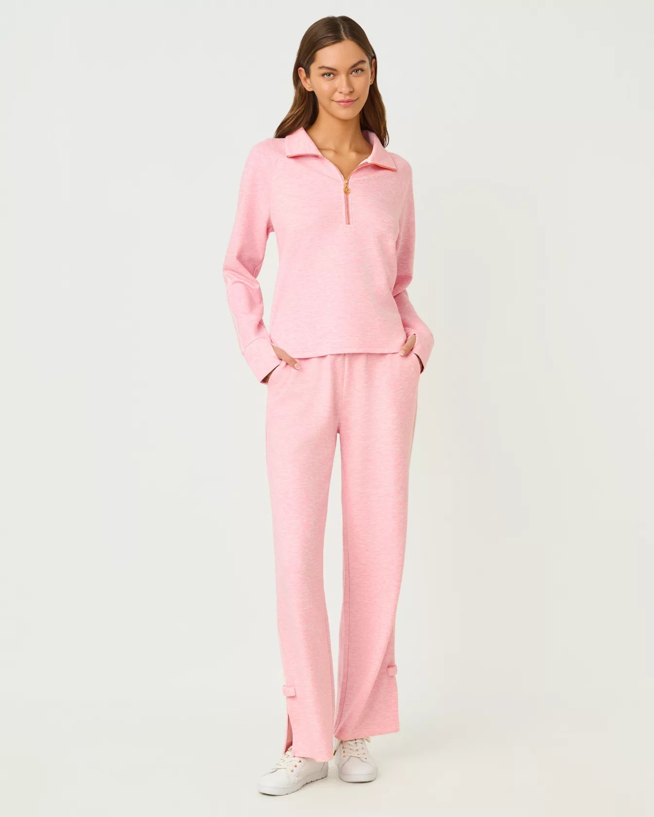 Dylana Bow Track Pant UPF 50+LILLY PULITZERThe Printed Peach Savannah