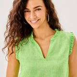 Kavalla Sleeveless Ruffle Top