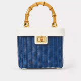 Sienna Top Handle Wicker Bag