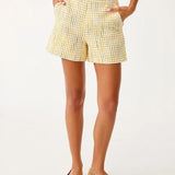 4" Sarissa High Rise Boucle Short