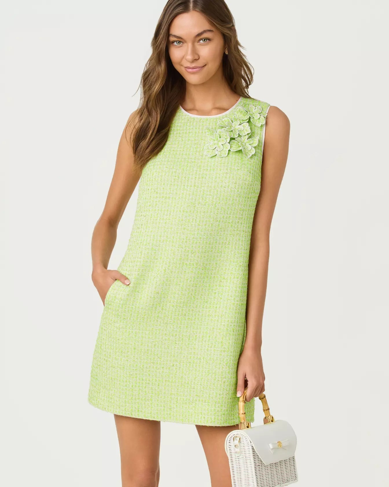 Edita Boucle ShiftWomens - Dresses - Dresses - Straight DressesLILLY PULITZERThe Printed Peach Savannah