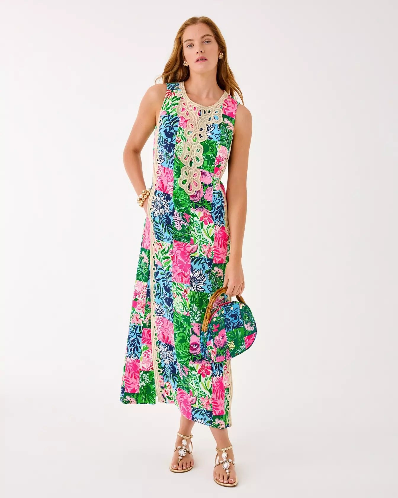 Edita Maxi Shift DressWomen - Dresses - Straight DressesLILLY PULITZERThe Printed Peach Savannah