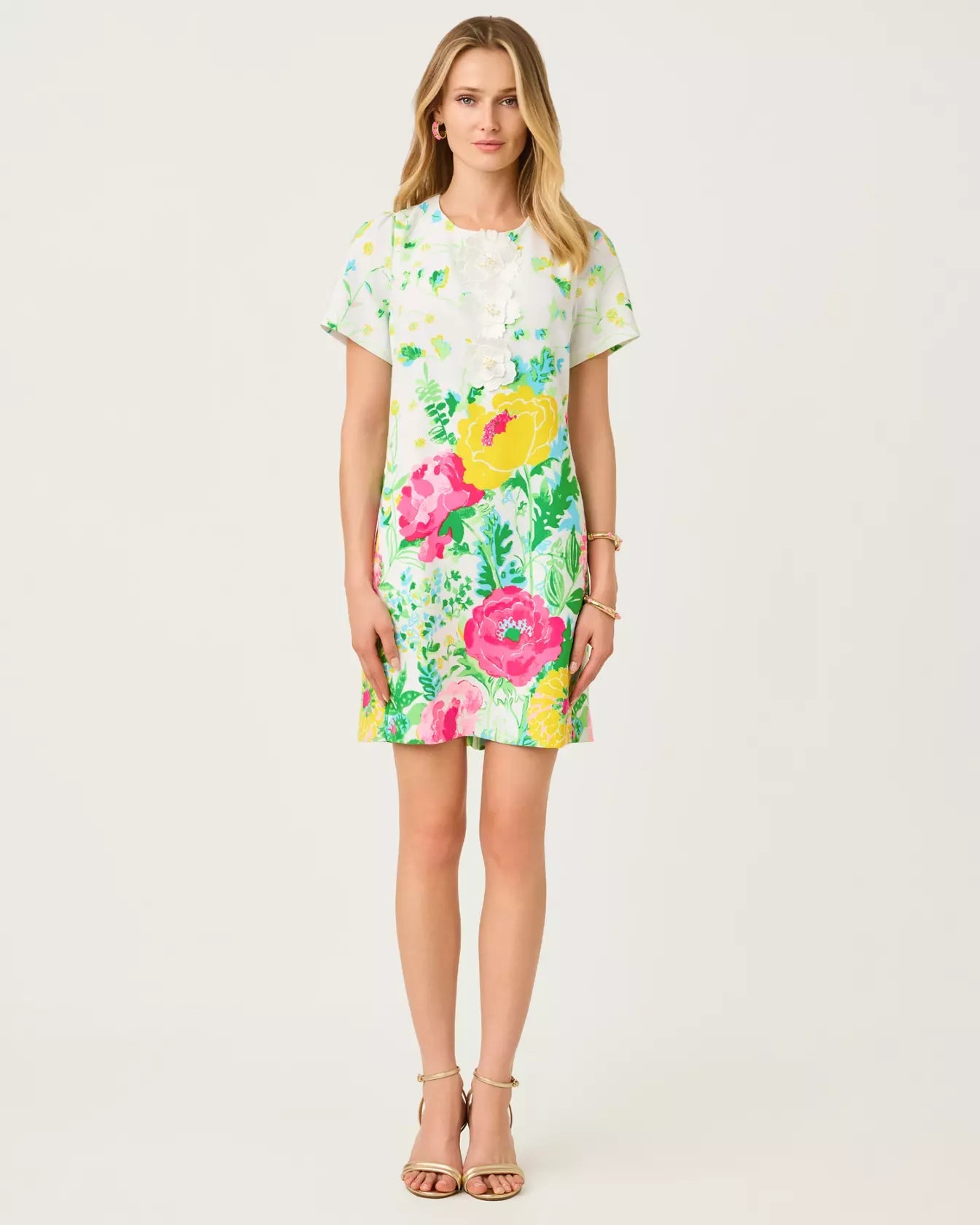 Edita Short Sleeve ShiftLILLY PULITZERThe Printed Peach Savannah