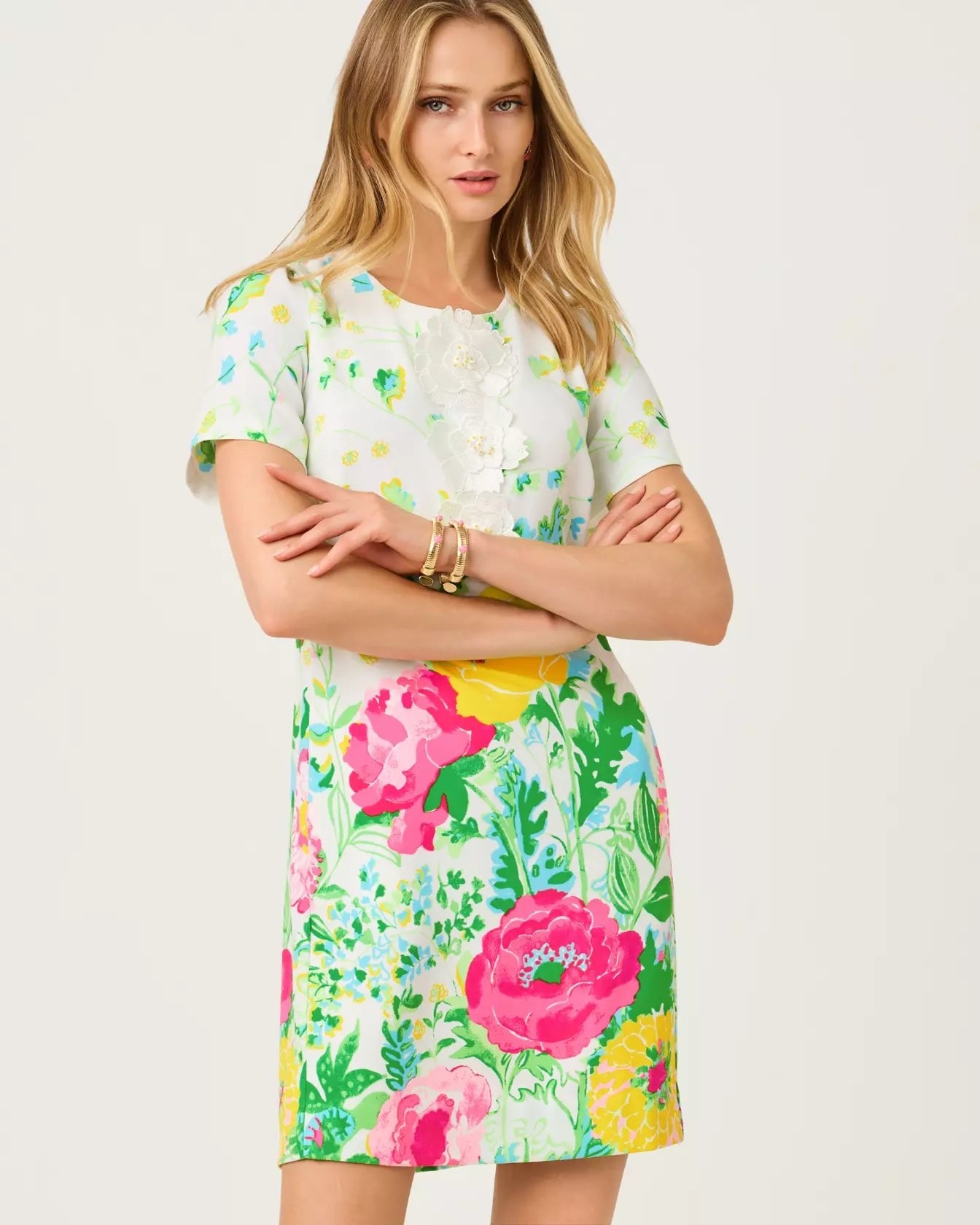 Edita Short Sleeve ShiftLILLY PULITZERThe Printed Peach Savannah