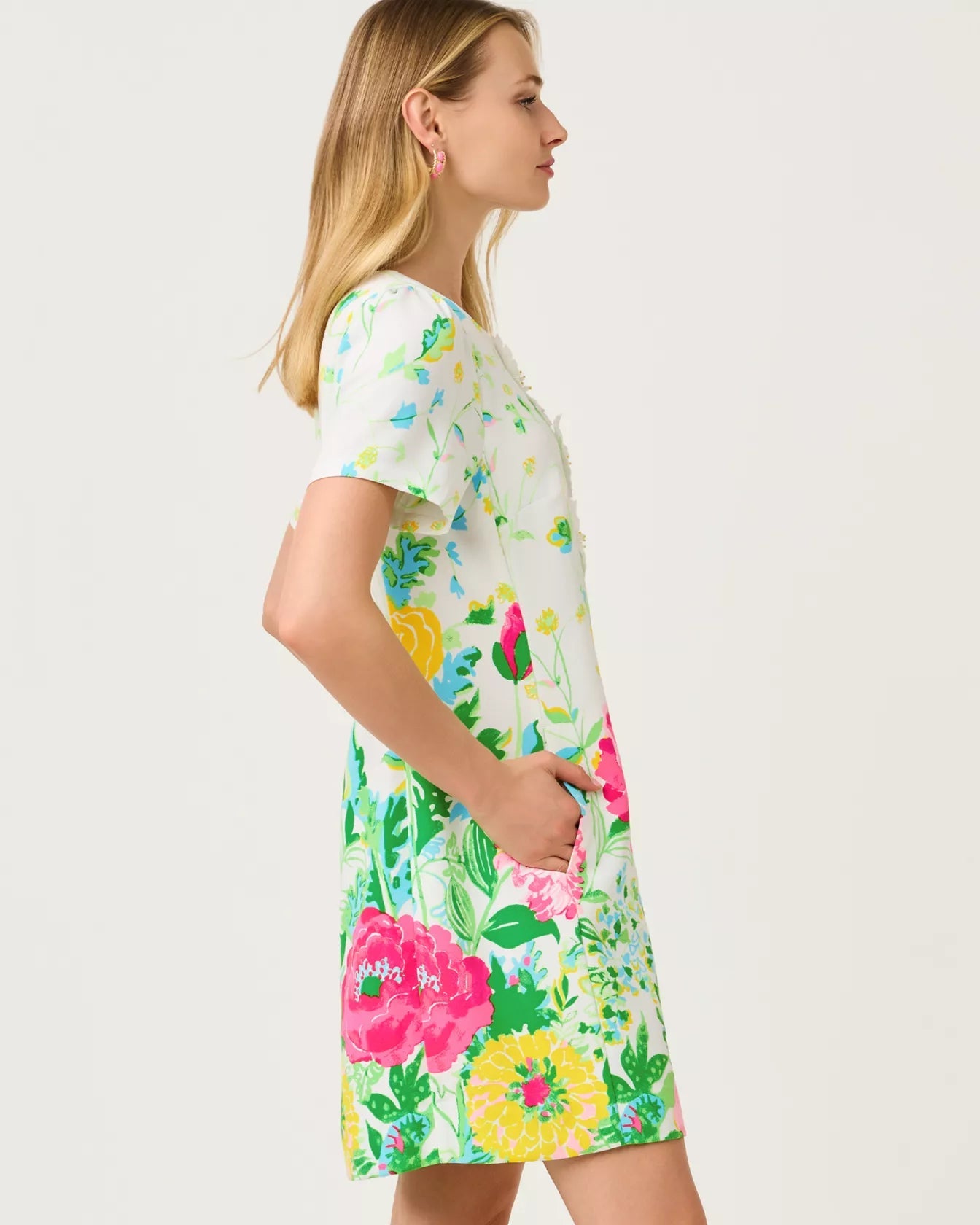Edita Short Sleeve ShiftLILLY PULITZERThe Printed Peach Savannah