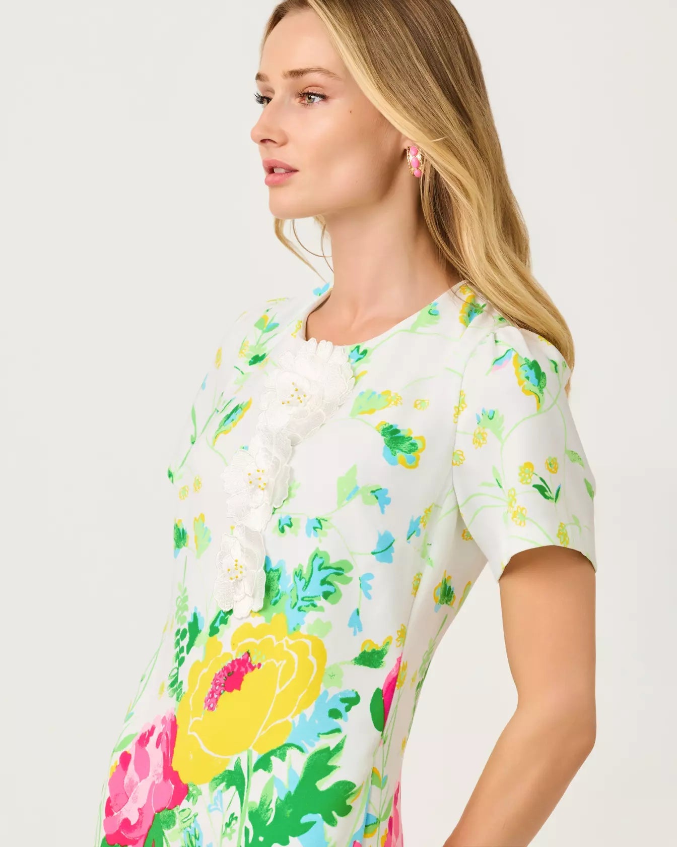 Edita Short Sleeve ShiftLILLY PULITZERThe Printed Peach Savannah