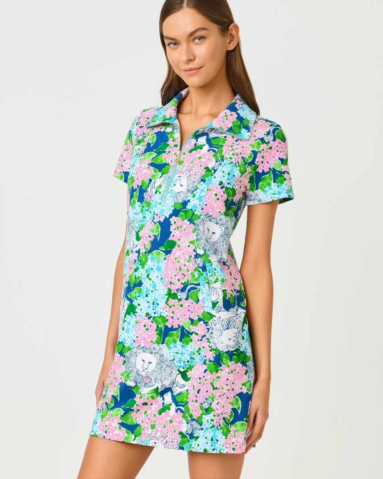 Eleni UPF 50+ DressLILLY PULITZERThe Printed Peach Savannah