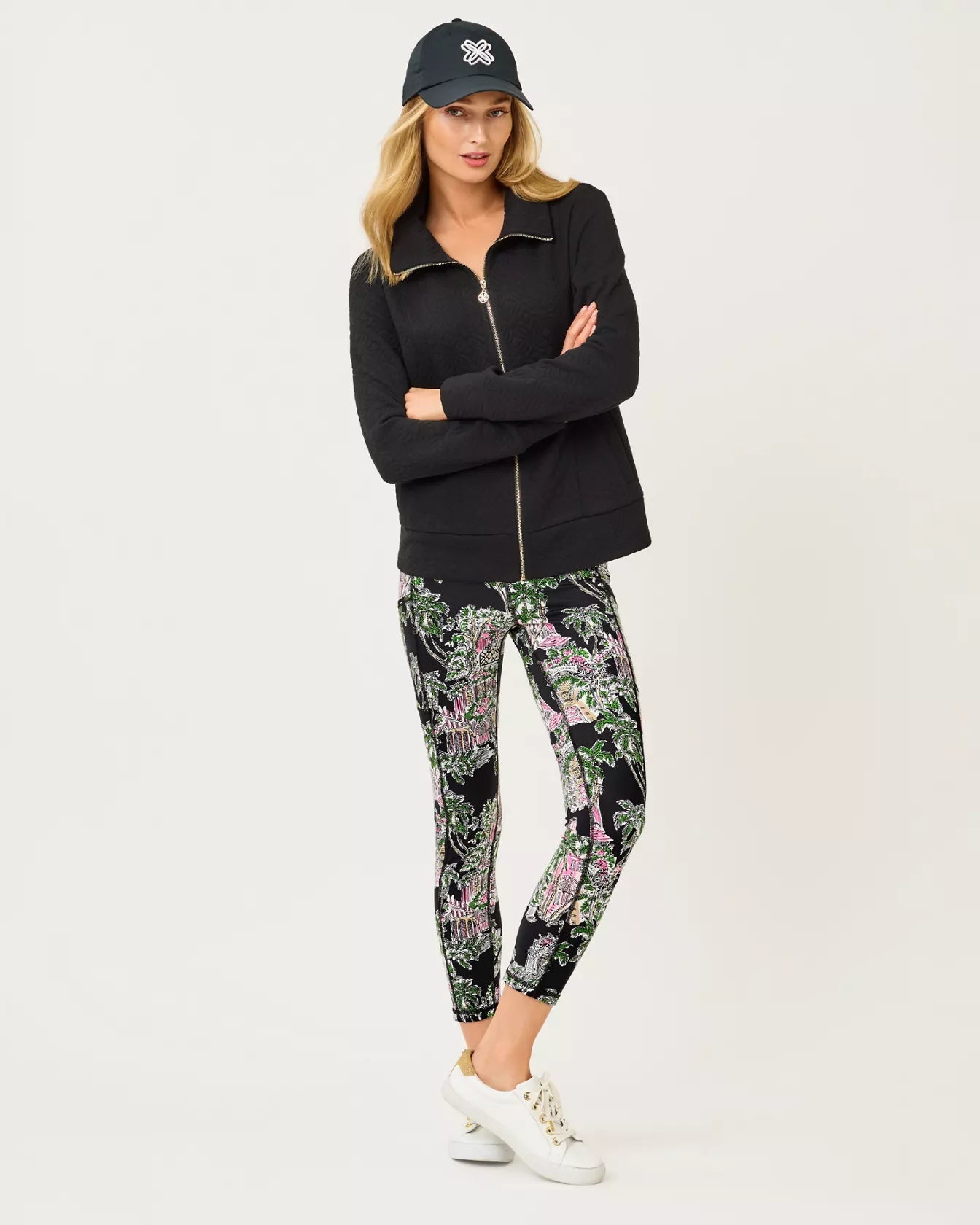 Eleni Zip - Up JacketWomen - Loungewear - TopsLILLY PULITZERThe Printed Peach Savannah