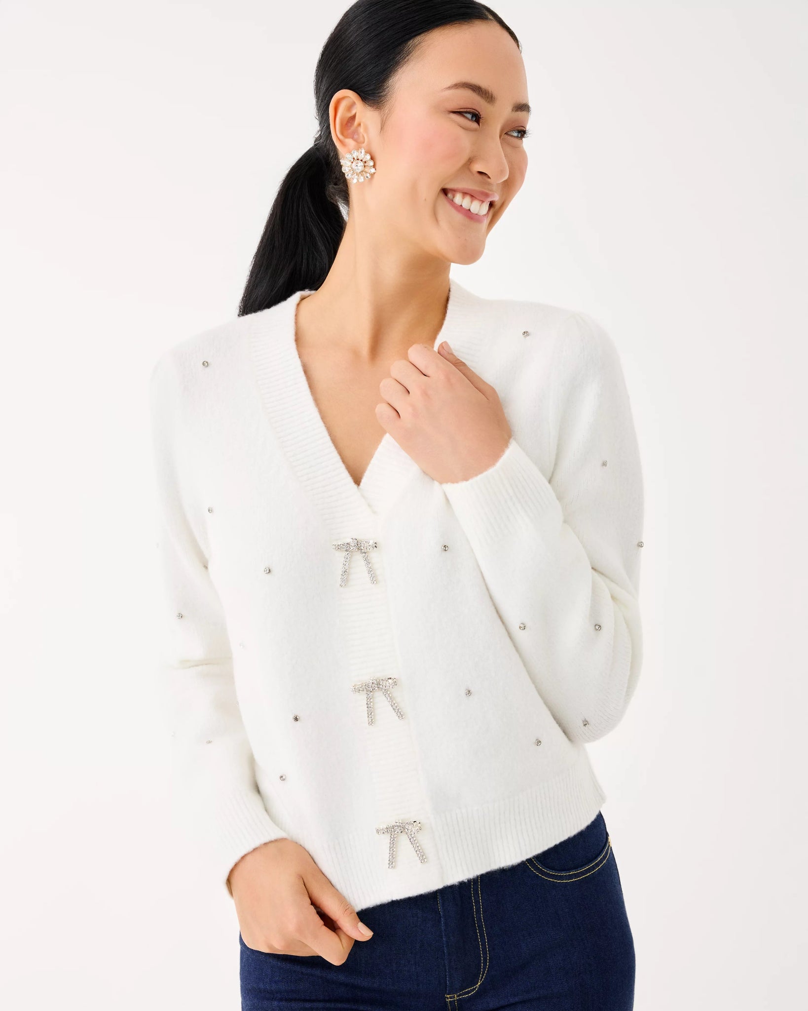 Ellorie SweaterWomen - Sweaters & Cardigans - Pullover SweatersLILLY PULITZERThe Printed Peach Savannah