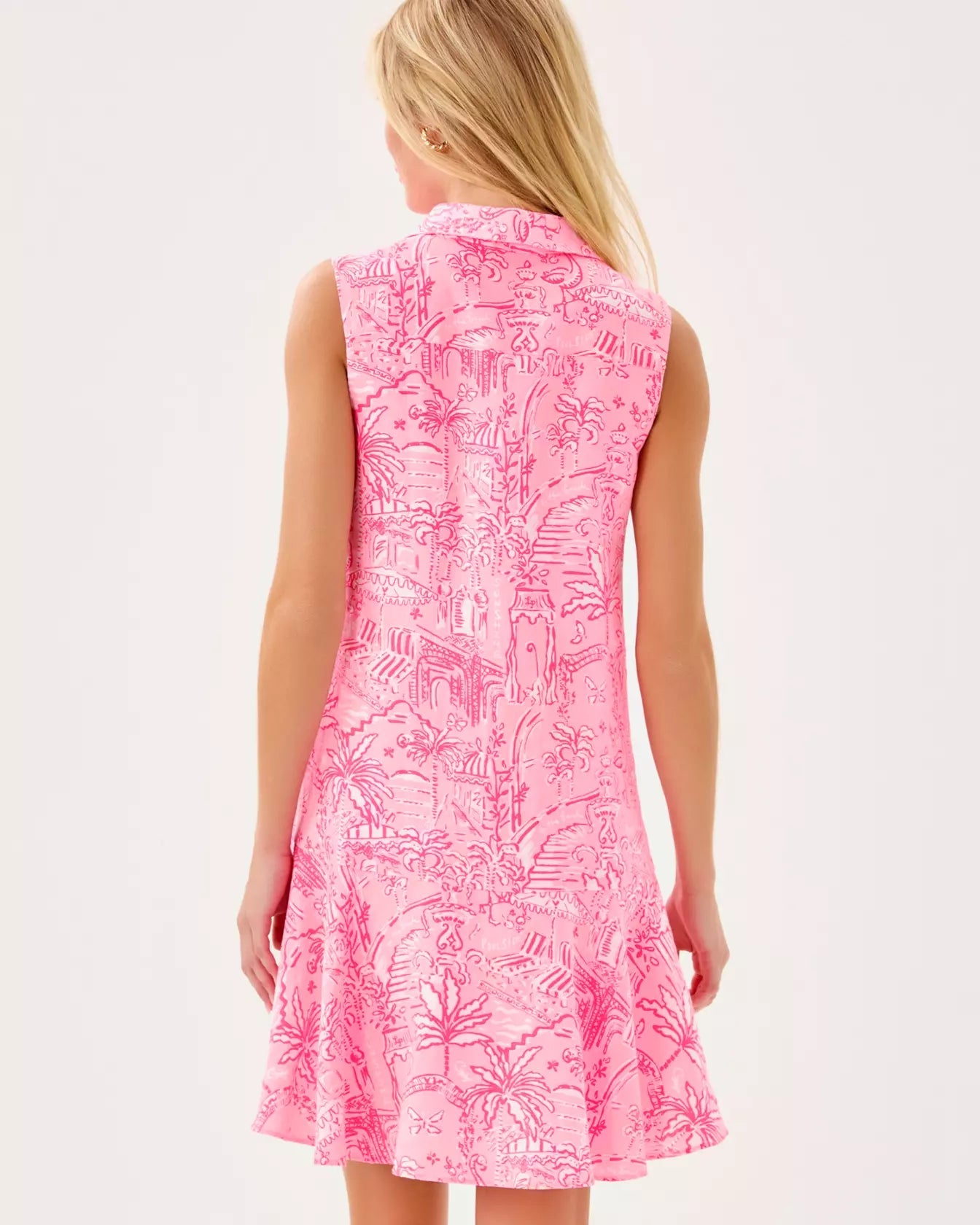 Ellowyn Linen DressWomens - DressesLILLY PULITZERThe Printed Peach Savannah