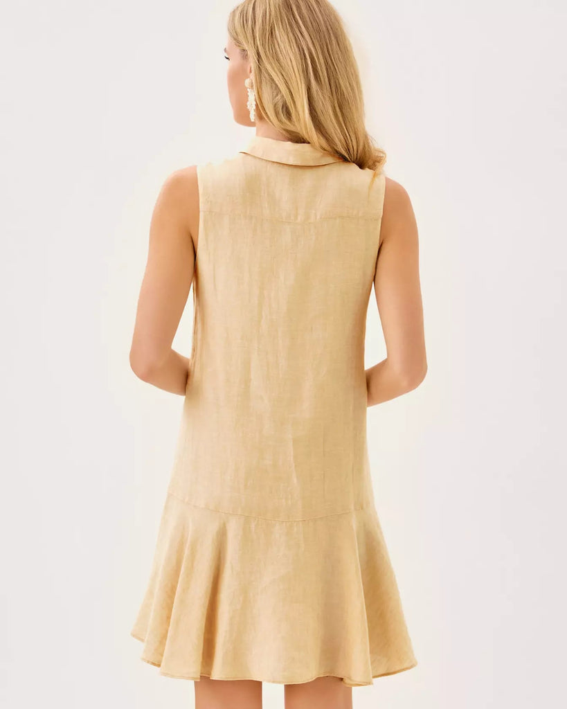 Ellowyn Linen DressWomens - DressesLILLY PULITZERThe Printed Peach Savannah