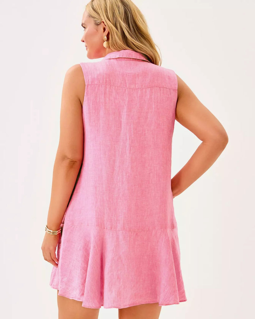 Ellowyn Linen DressWomens - DressesLILLY PULITZERThe Printed Peach Savannah