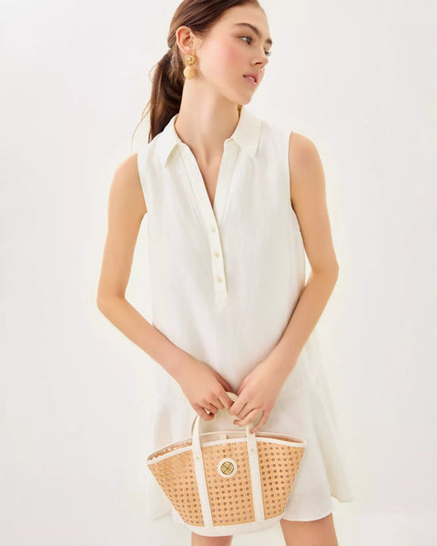Ellowyn Linen DressWomens - DressesLILLY PULITZERThe Printed Peach Savannah