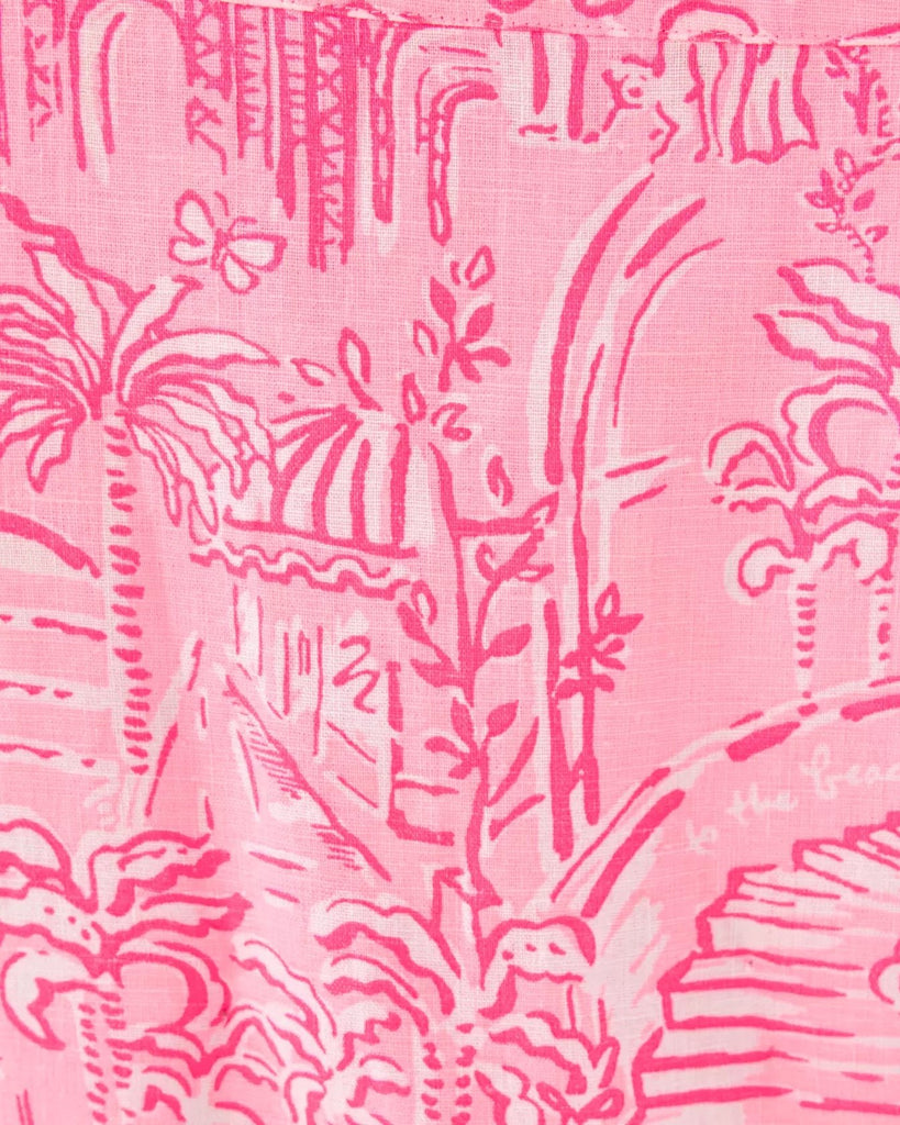 Ellowyn Linen DressWomens - DressesLILLY PULITZERThe Printed Peach Savannah