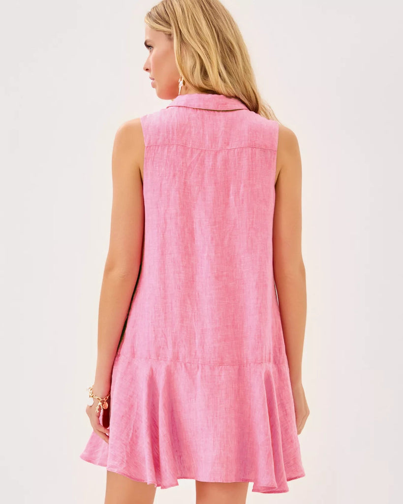 Ellowyn Linen DressWomens - DressesLILLY PULITZERThe Printed Peach Savannah