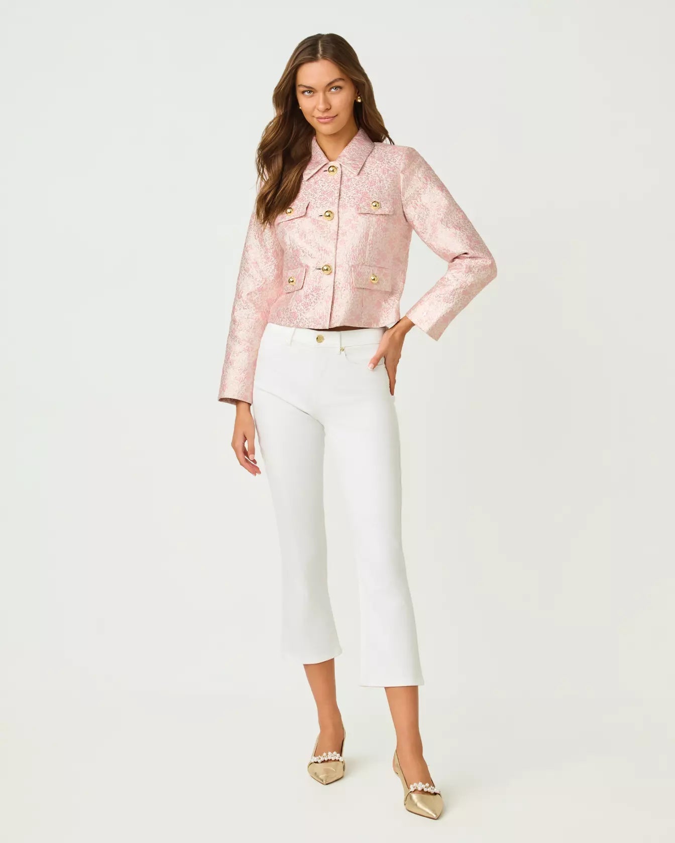 Eloraina Brocade JacketLILLY PULITZERThe Printed Peach Savannah