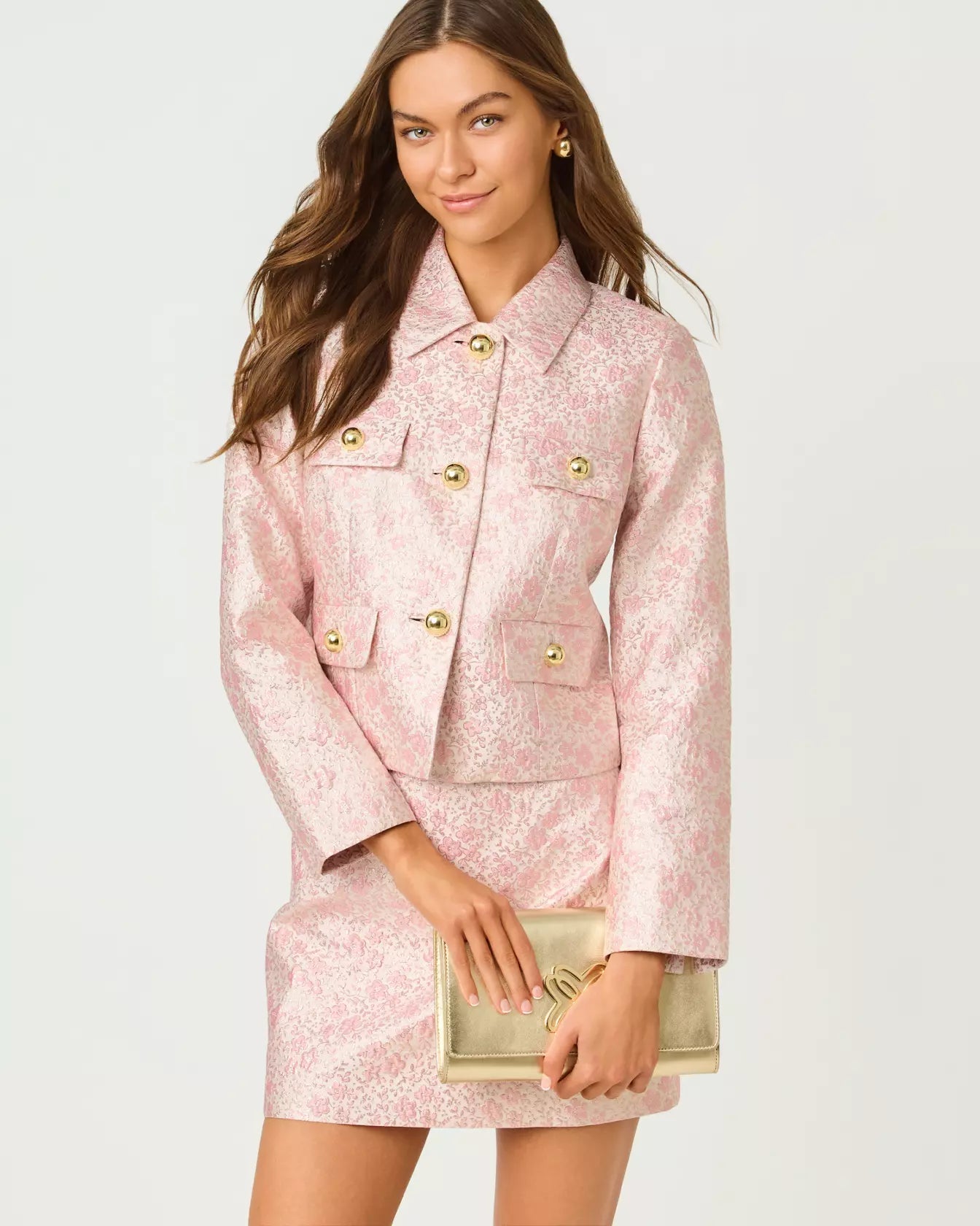 Eloraina Brocade JacketLILLY PULITZERThe Printed Peach Savannah