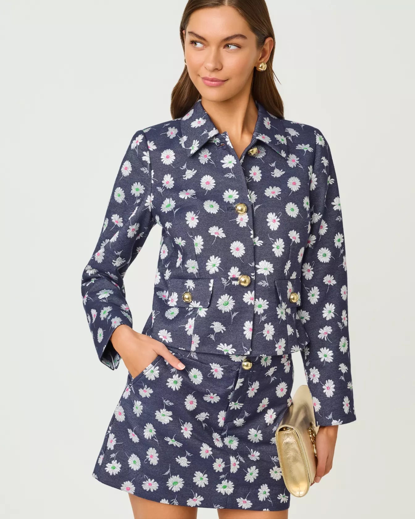 Eloraina Jacquard JacketLILLY PULITZERThe Printed Peach Savannah