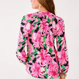 Elsa Silk TopWomen - Tops - BlousesLILLY PULITZERThe Printed Peach Savannah