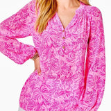 Elsa Silk Top - Pink Blossom Foxy Llama - XXLWomen - Tops - BlousesLILLY PULITZERThe Printed Peach Savannah