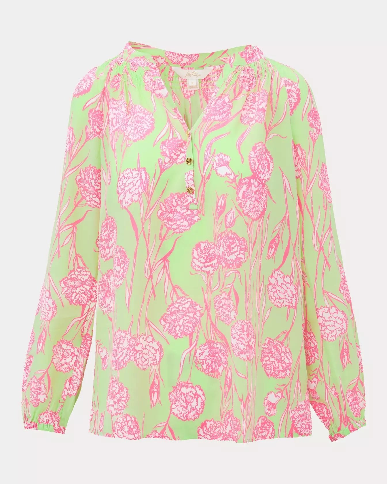 Elsa TopWomen - BlousesLILLY PULITZERThe Printed Peach Savannah