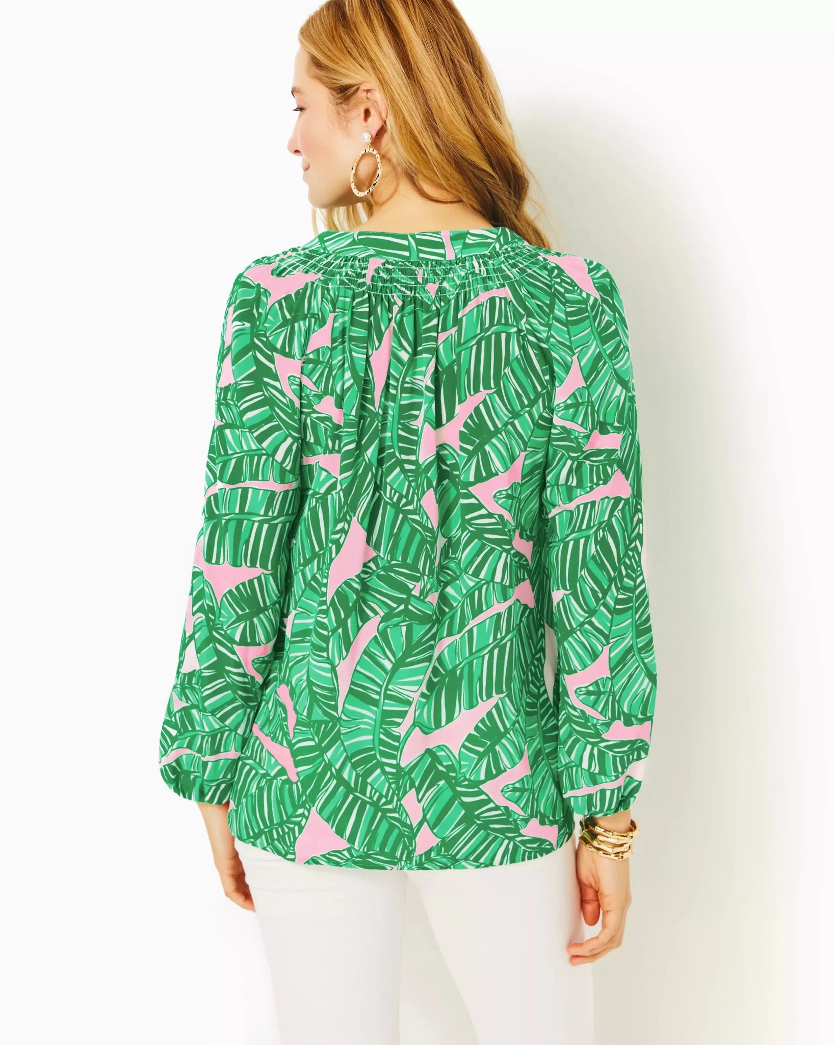 Elsa TopWomen - Tops - BlousesLILLY PULITZERThe Printed Peach Savannah