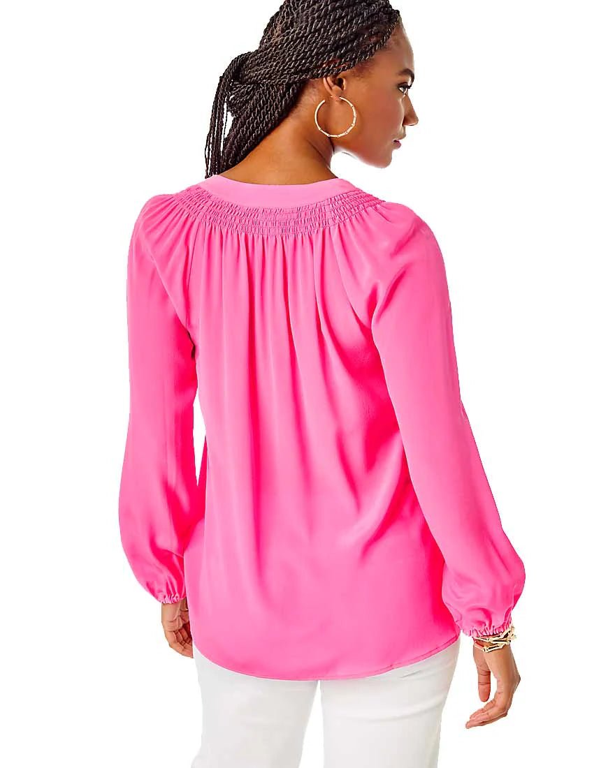 Elsa TopWomen - Tops - BlousesLILLY PULITZERThe Printed Peach Savannah