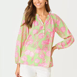 Elsa TopWomen - BlousesLILLY PULITZERThe Printed Peach Savannah